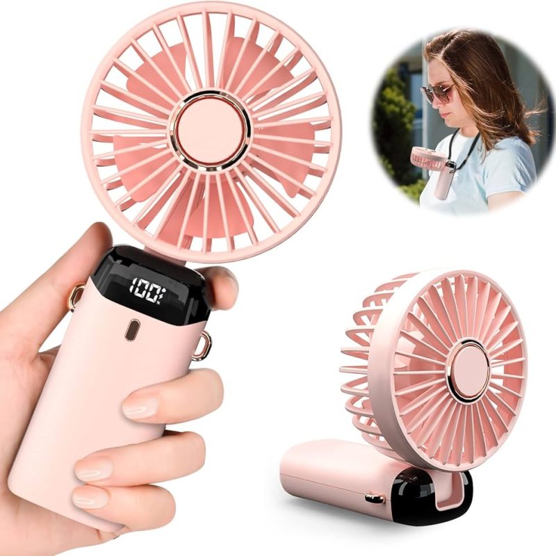 Mini Rechargeable Handheld Fan Stylish Portable for Indoor & Outdoor Use