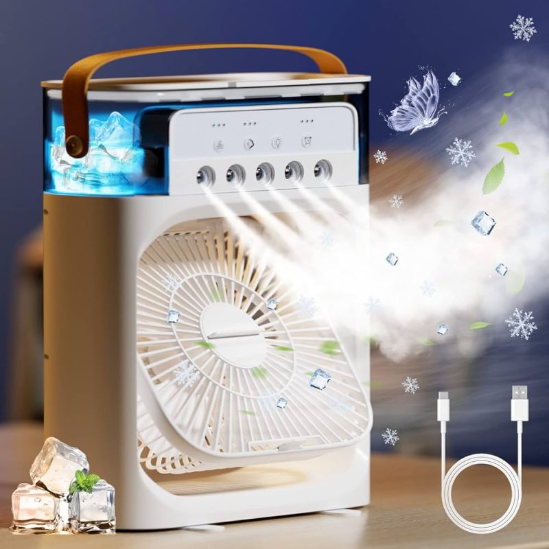 Portable Fan Smiling Shark Cooling Fan Mini Air Conditioner