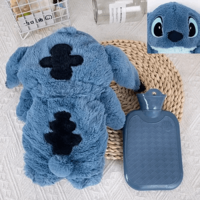 Cute Disney Stitch Plush Hot Water Bottle Bag (3) (1)